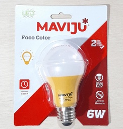 [IL070208] FOCO LED MAVIJU 6W AMARILLO E27