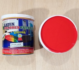 [LRG] LATINA LATEX ROJO COLOR FUERTE GALON