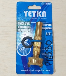 [P16230] ACOPLE BRONCE PISTON YETKA P/MANGUERA 3/4
