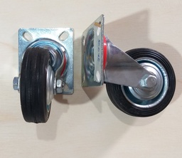 [SR075] RUEDA GIRATORIA IND. CAUCHO 3´´ 75MM