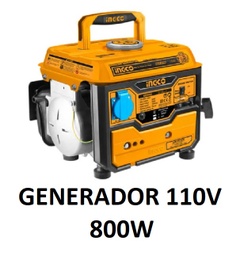 [UGE8002] GENERADOR A GASOLINA ELECTRICO 110V 8.3A 0.8KVA 12V INGCO